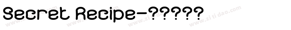 Secret Recipe字体转换